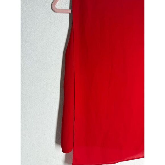 Zara Trafaluc Collection Red Asymmetric Tank Top Size M - Picture 4 of 7